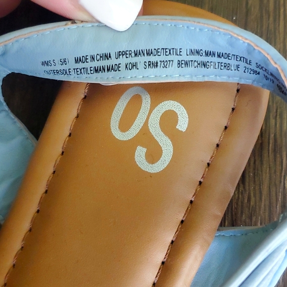 💙 SALE!! 💙 SO Blue Sandals BRAND NEW! - Picture 5 of 7
